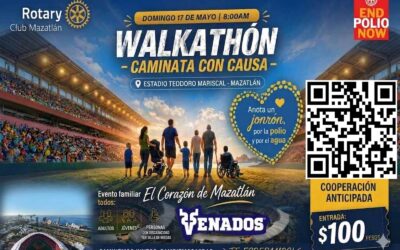 Mazatlán caminará por una Gran Causa en el Walkatón contra la Polio