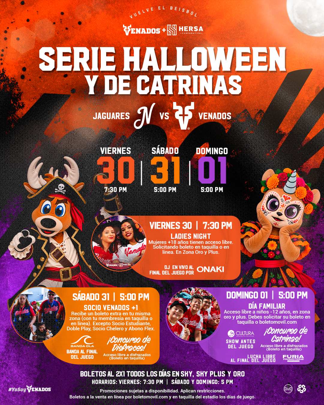 Post promociones serie JAGUARES venados 2026