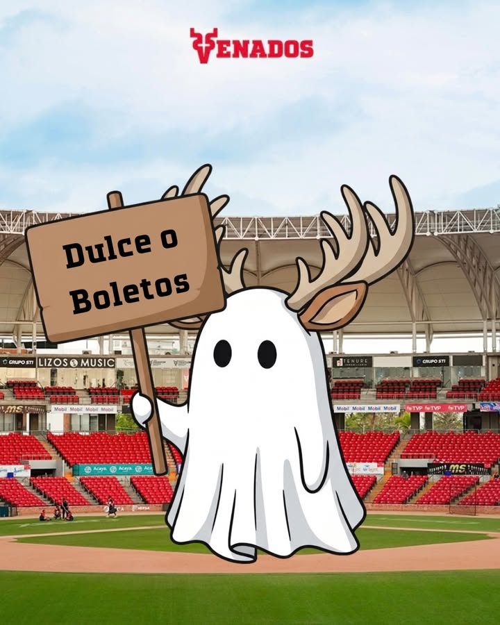 ¿Dulce o boletos? 👻🦌⚾ Nosotros ya sabemos cuál elegiríamos… Etiqueta a quien te debe una…