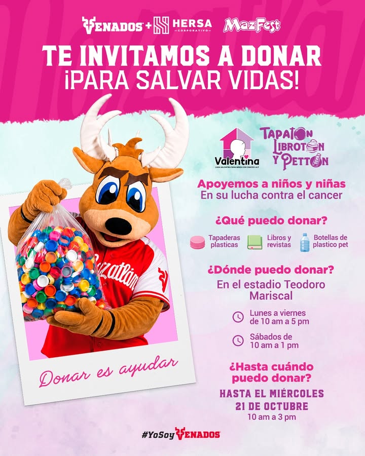 Súmate al Tapatón, Librotón y Pet-tón junto a Venados y Casa Valentina para apoyar a…