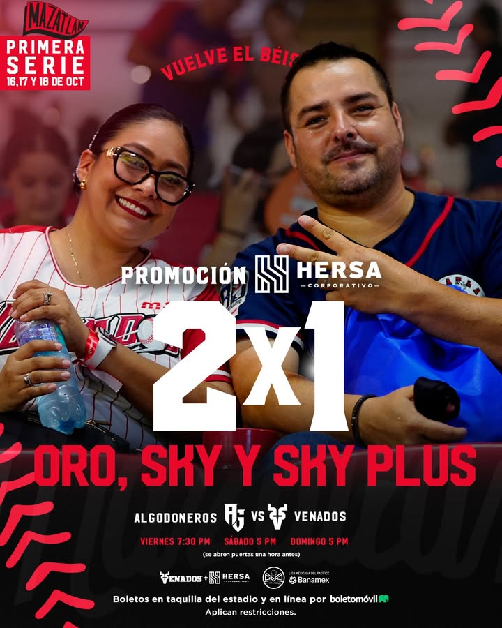 🔥 ¡2x1 EN ZONAS ORO, SKY Y SKY PLUS! 🔥 Para que nadie se quede…