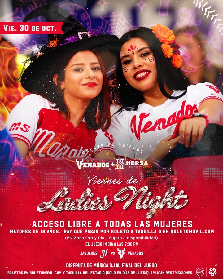 ¡𝗩𝗜𝗘𝗥𝗡𝗘𝗦 𝗗𝗘 𝗟𝗔𝗗𝗜𝗘𝗦 𝗡𝗜𝗚𝗛𝗧 𝗘𝗡 𝗘𝗟 𝗧𝗘𝗢𝗗𝗢𝗥𝗢 𝗠𝗔𝗥𝗜𝗦𝗖𝗔𝗟! ✨🎃 Este 𝘃𝗶𝗲𝗿𝗻𝗲𝘀 𝟯𝟬 𝗱𝗲 𝗼𝗰𝘁𝘂𝗯𝗿𝗲, las…