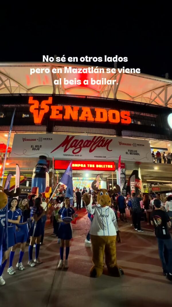 Y que suene la banda, que aquí venimos a todo. 🎺⚾❤️
#YoSoyVenados #Mazatlan #VuelveElBeisbol